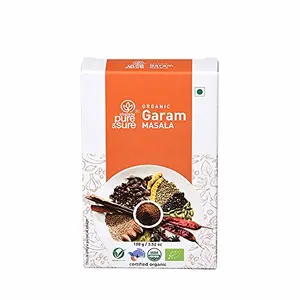 Pure & Sure Organic Garam Masala Powder | Delicious & Aromatic Garam Masala Mix | Curry Masala Powder 100g