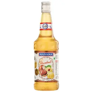 Manama Hazelnut Fruit Flavoured Syrup for Mocktails and Dessert Toppings (750ML)