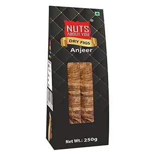 Nuts About You DRY FIGS 250 g | 100% Natural | Premium | Anjeer