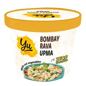 Yu Foodlabs Bombay Rava Upma - With Vegetables - No Preservatives - Instant Breakfast - 100% Natural - Ready To Eat Instant Food - 225g