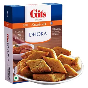 Gits Instant Dhoka Snack Mix Makes 24 Pieces Pure Veg Indian Snack Mix 200g