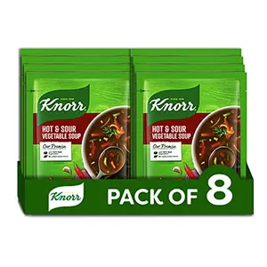 Knorr Classic Hot & Sour Vegetable Soup 43 g (Pack of 8)Transparent