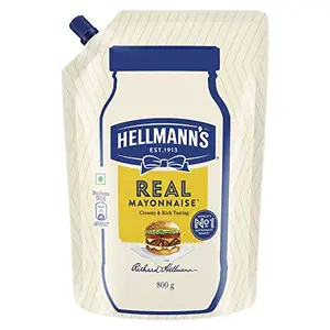 Hellmann's REAL Mayonnaise 100% Vegetarian Creamy Mayo Used For Dressings And Condiments 800 g