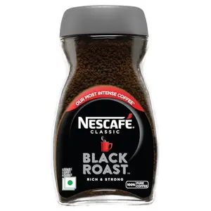 Nescafe Classic Black Roast Instant Coffee 90g/95g Jar Rich & Dark | 100% Pure Soluble Coffee Powder (Weight May Vary)