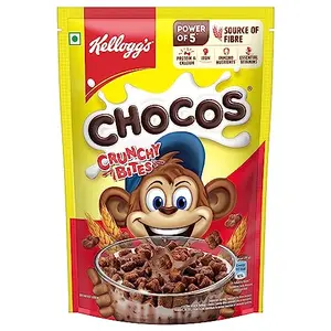 Kellogg's Crunchy Bites 375g | Source of Calcium High in Protein with 10 Essential Vitamins & Minerals Source of Fibre | Breakfast Cereal for Kids