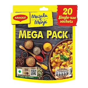 Maggi Masala-Ae-Magic (20 Sachets) | All in One Masala for Dry Vegetables Paneer Dal & More Pouch 120 g