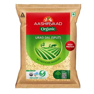 Aashirvaad Organic Urad Dal (Split) -500 gm