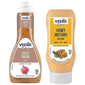 Veeba Honey Mustard Dressing 300g and Veeba Sweet Onion Sauce 350g