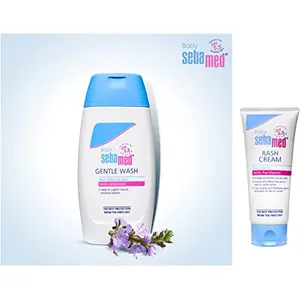 Sebamed Baby Rash Cream 100ml & Baby Wash Extra Soft 200ml Combo