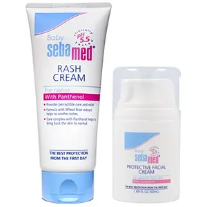 Sebamed Baby Rash Cream 100ml & Baby Protective Facial Cream (50ml) Combo