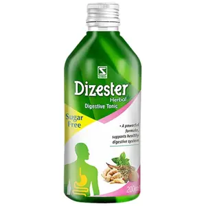 Dr Willmar Schwabe India Dizester Herbal Digestive Tonic Sugar Free - Bottle of 200 ml Tonic