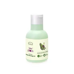 Baby Plum Avocado Body Massage Oil | Clinically Tested by Pediatricians | Enriched with Sunflower & Coconut Oil | Deeply Moisturizing Formula | 100 ml | 0-4 years