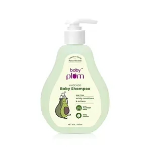 Baby Plum Avocado Baby Shampoo | Clinically Tested by Pediatricians | with Chamomile & Vitamin B5 | Tested Allergen Safe | 200 ml | 0-4 years