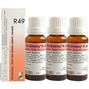 Dr.Reckeweg Germany R49 Sinus Drops Pack Of 3 by Dr. Reckeweg