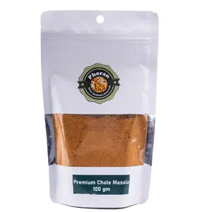 Phoran Premium Organic Chole Masala Powder | Delicious & Aromatic Chana Masala Mix | Chickpea Spice 100 grams