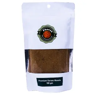Phoran Premium Garam Masala Powder - Aromatic Blend of Whole Spice Mix for Authentic Garam Masala Flavor - Enhance Your Dishes with our 100g Powder Masala