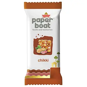 Paper Boat Chikki Jar Peanut Bar No Added Preservatives and Colours (50 Pieces 16g Each)