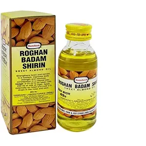 Rogan Badam Shirin Sweet Almond 100% Pure 100ml Relieves Tension Good for Heart Relieves constipation Fights Dandruff by HAMDARD