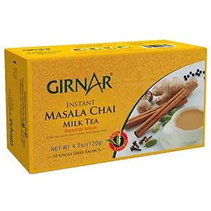 Girnar Instant Chai (Tea) Premix With Masala Unsweetened 10 Sachet Pack