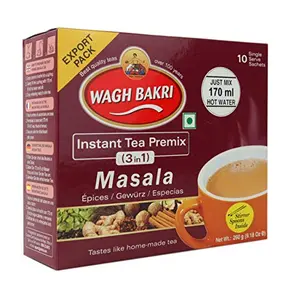 Wagh Bakri Masala Instant Tea Premix Masala - No Added Suger, 80g Each Pack of 4
