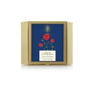Forest Essentials Luxury Butter Soap Rose & Cardamom 125g