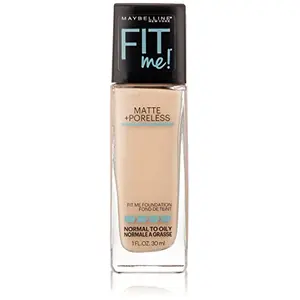 Maybelline New York Fit Me Matte Plus Pore Less Foundation Makeup Natural Ivory 1 Fluid Ounce