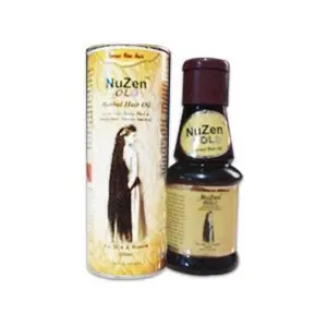 Nuzen Gold Herbal Hair Oil 100% Pure Herbal Hair Oil Grows New Dense Dark & Strong Hair Prevents Dandruff 100% Ayurvedic And Can Be Used Both By Men & Women 100Ml by Nuzen