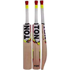 SS Kashmir Willow Leather Ball Cricket Bat Exclusive Cricket Bat for Adult Full Size with Full Protection Cover (TON Maximus)