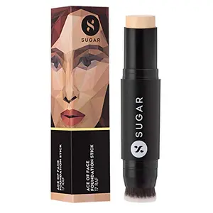 SUGAR Cosmetics Ace Of Face Foundation Stick for Full Coverage Waterproof Matte Finsh Makeup- 17 Raf (Light Golden Undertone)