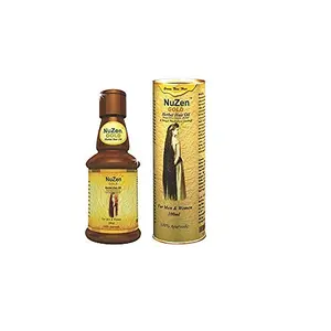 2 X Nuzen Gold Herbal Hair Oil For Hair Growth Regrows New Hair 100ml (each)