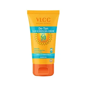 VLCC De-Tan Sun Screen Gel Creme SPF 50-100g (pack of 2)