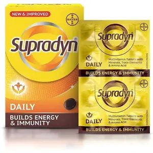 Verem SupradynS Daily Multivitamin Tablets for Men & Women with Essential Zinc 12 Vitamins 5 Trace Elements for Daily Immunity & Energy 150 Tablets