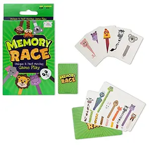 Memory Race Card Game by Trunkworks | Family Travel Game for Kids Ages 5 + Years | Develops Memory and Focus