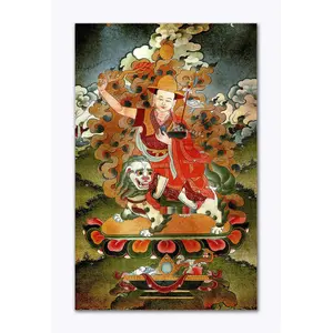 THANGKA PAINTING Wall Poster | Thangka Poster | Traditional | Bedroom | Hall | Hotel | Living Room | Tearproof | Laminated | Size - 45 X 30 cms | KR