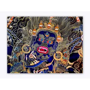 THANGKA PAINTING Wall Posters | Thangka Art Posters | Traditional Poster | Bedroom | Living Room | Hall | Laminated | Tearproof |Size-61X45 cms.B307