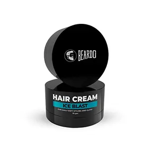 Beardo Ice Blast Hair Cream | Hair Cream for men | Hair Styling Ceam | Daily Styling | Cooling Cream | Cool Lock Technology | 75gm/ 2.5Fl Oz