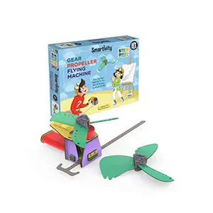 Smartivity Gear Propeller Flying Machine for 6+ Years Boys and Girls STEM Learning Educational and Construction Activity Toy Gift (Multi-Color)