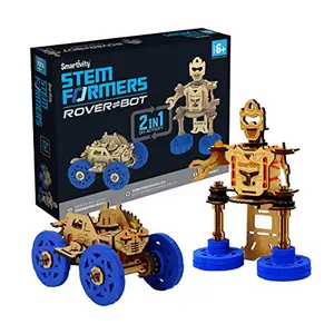 Smartivity Stem Formers Rover Bot 2 in 1 Converting Car to Robot For 6+ Years Boys and Girls Stem Educational Construction Learning Activity Toy Gift