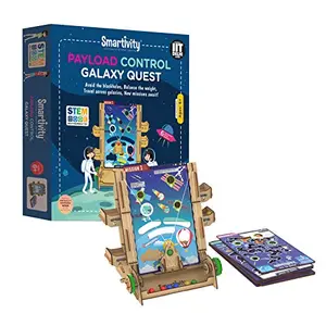 Smartivity Payload Control Galaxy Quest  STEM Learning Toys Creative Construction Engineering Educational Building Set Boys & Girls Ages 6 7 8 9 10+ Year Old Science Kit DIY Kit Wooden