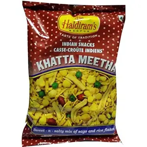Haldiram Khatta Meetha Sweet and Spicy Snack Mix 7 Ounce