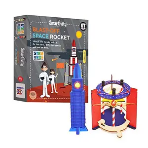 Smartivity Blast Off Space Rocket for 6+ Years Boys and Girls STEM Learning Educational and Construction Activity Toy Gift (Multi-Color) (Space Rocket)