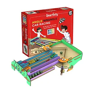 Smartivity Angle Wrangle Car Racing for 6+ Years Boys and Girls STEM Learning Educational and Construction Activity Toy Gift (Multi-Color)