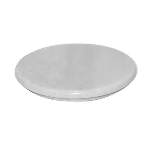 RAJASTHANI PUPPETS Marble Roti Roller/Chakla/Rolling Pin Board/Roti Maker/Phulka Maker/Chapati Maker/Chopping Board for Kitchen (White 10 Inch)