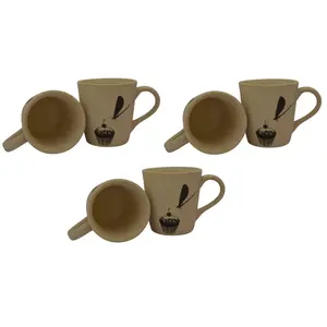 JAIPUR BLUE POTTERY Coffee Mug Set | Coffee Mugs Set of 6 | Ceramic Mug | Coffee Cup | Mugs for Coffee | Tea Cup Set of 6 | Handmade Gifts for Women and Men | Microwave Safe Mug | Each Mug 300 ML