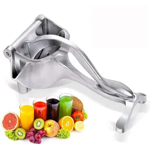 RAJASTHANI PUPPETS Heavy Duty and Fruit Juicer Fruit Squeezer Citrus Juicer Hand Press Heavy Duty Manual Squeeze Juice Extractor Maker Orange Lime Grapefruit Presser (Silver)