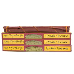 TIBETAN RITUAL CURTAIN 3 Box Original Potala Tibetan Traditional Incense (Large 60 Sticks)