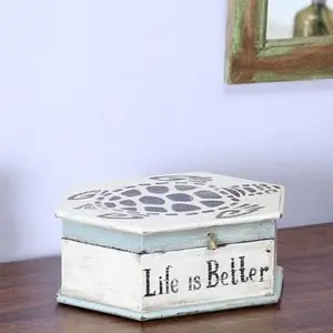 LIFE IS BETTER VINTAGE-FINISHED BOX