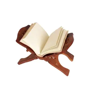 WOOD CRAFTS OF RAJASTHAN Rosewood Holy Book Stand (12 inch Brown)