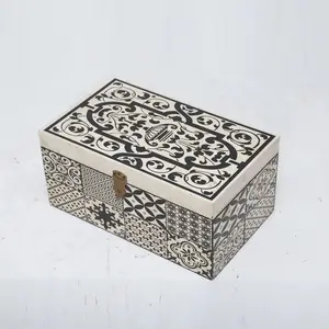 WOOD CRAFTS OF RAJASTHAN Korinna Wooden Jewellery Box 16inx9.5inx8in