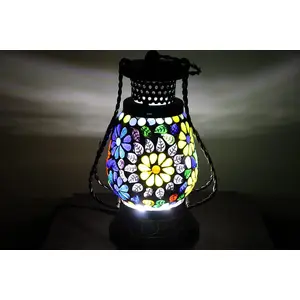 WOOD CRAFTS OF RAJASTHAN Wooden Lamp | Lantern | Decorative Electric Lamp | Hanging Lamp Light | Lamp for Table | Home Decoration | Diwali Lamp | Diwali Decoration | Living Room Decor - Gift Item